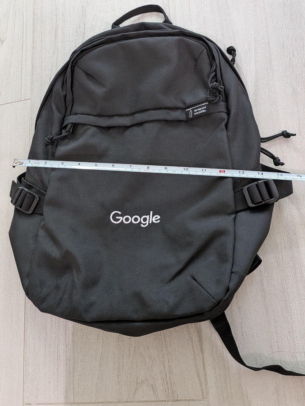 Google Black Men's Backpack โ Durable Everyday Laptop Bag